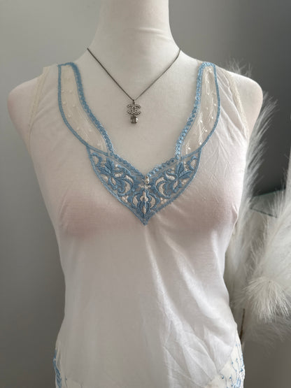 frozen vanilla bean mint margarita slip dress