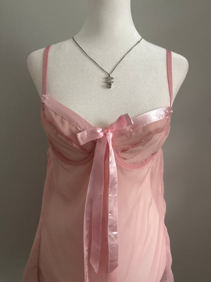 pink citrus refresher cocktail slip dress