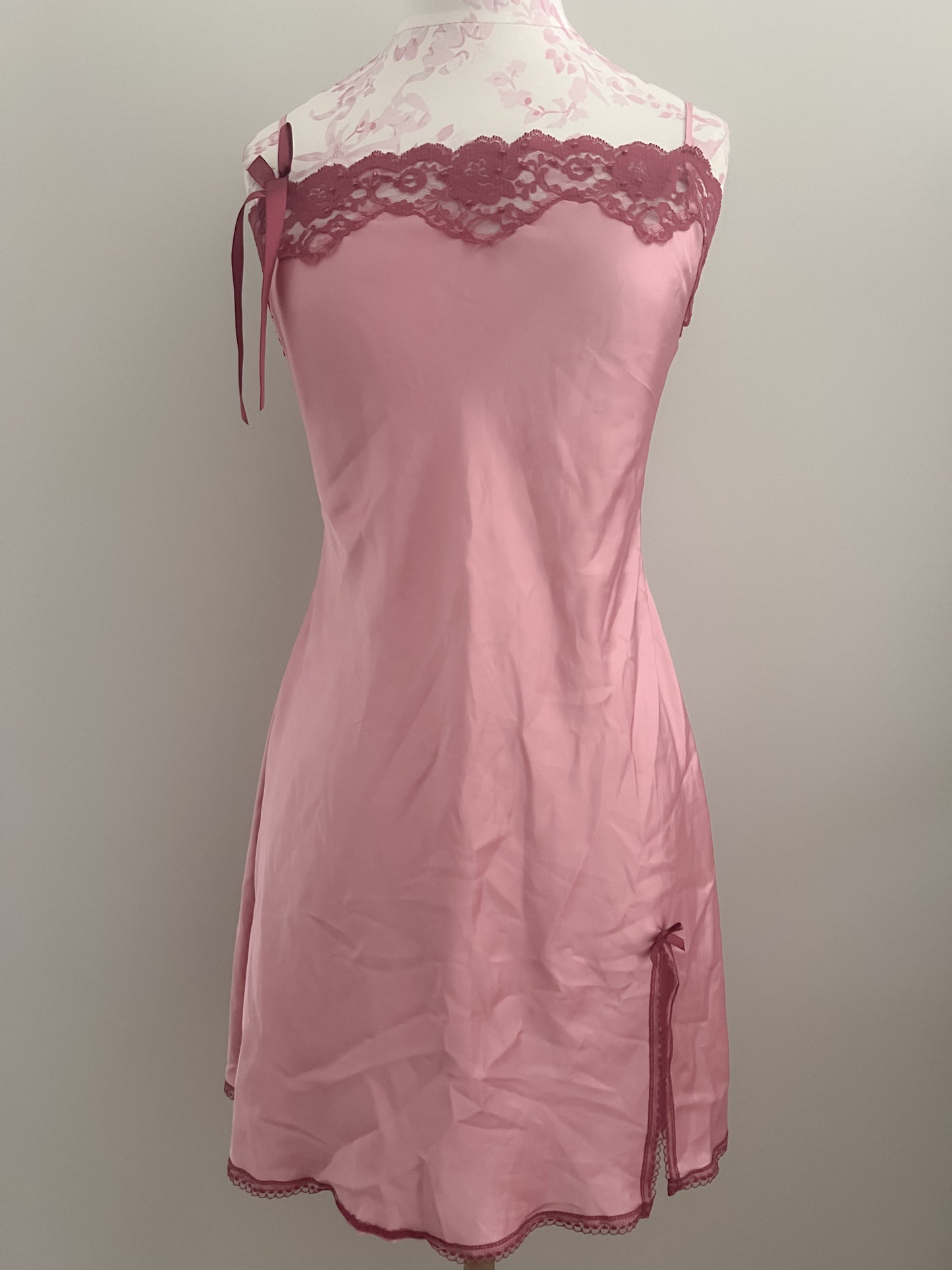 pomegranate sparkle spritz martini slip dress