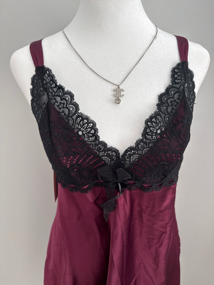 pomegranate blackberry martini slip dress