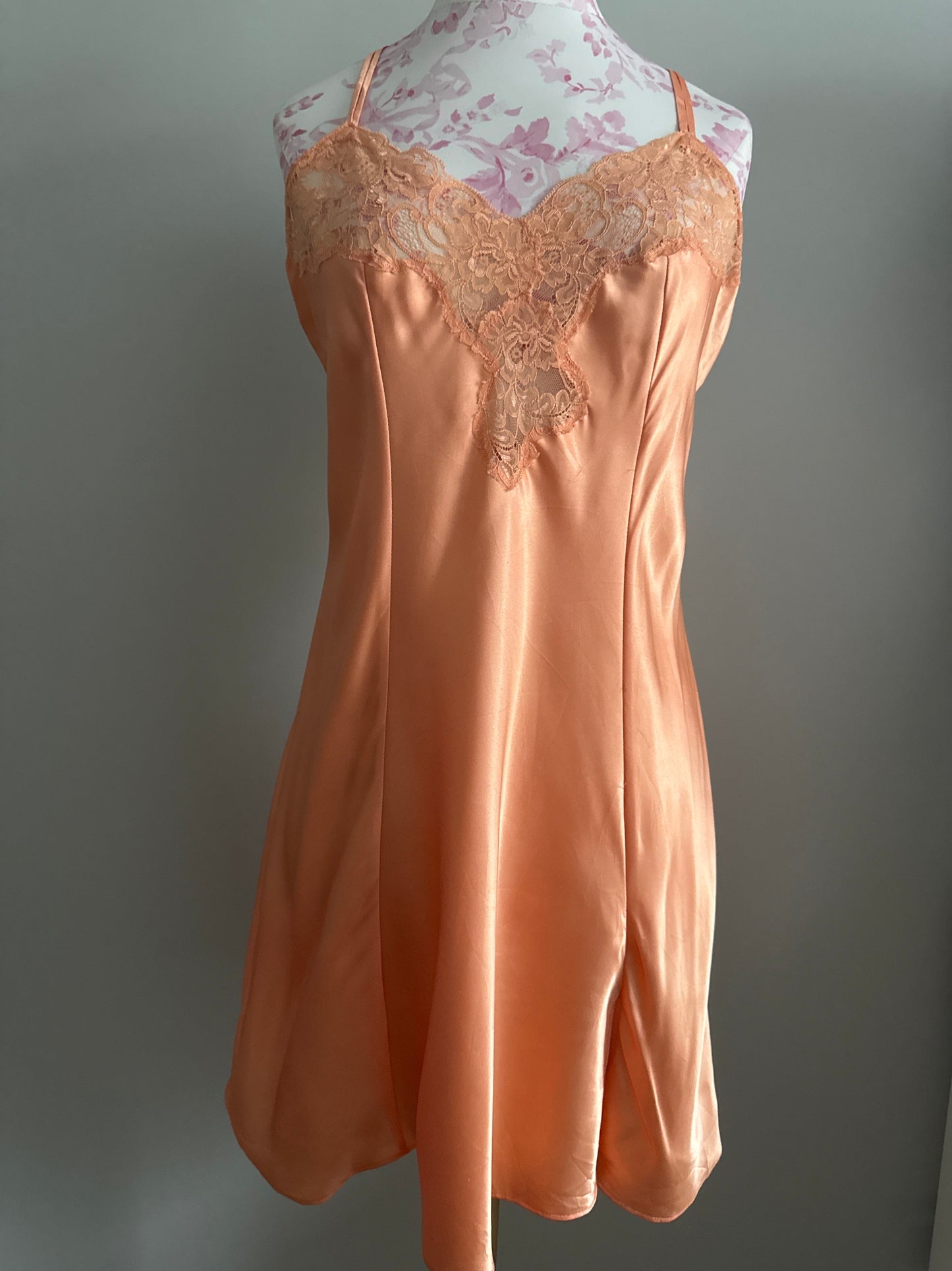 papaya coral bellini cocktail slip dress