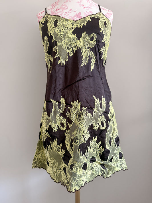 brown sugar lime mojito slip dress