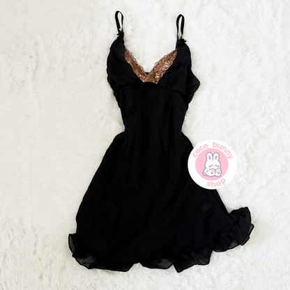 black dahlia cocktail slip dress