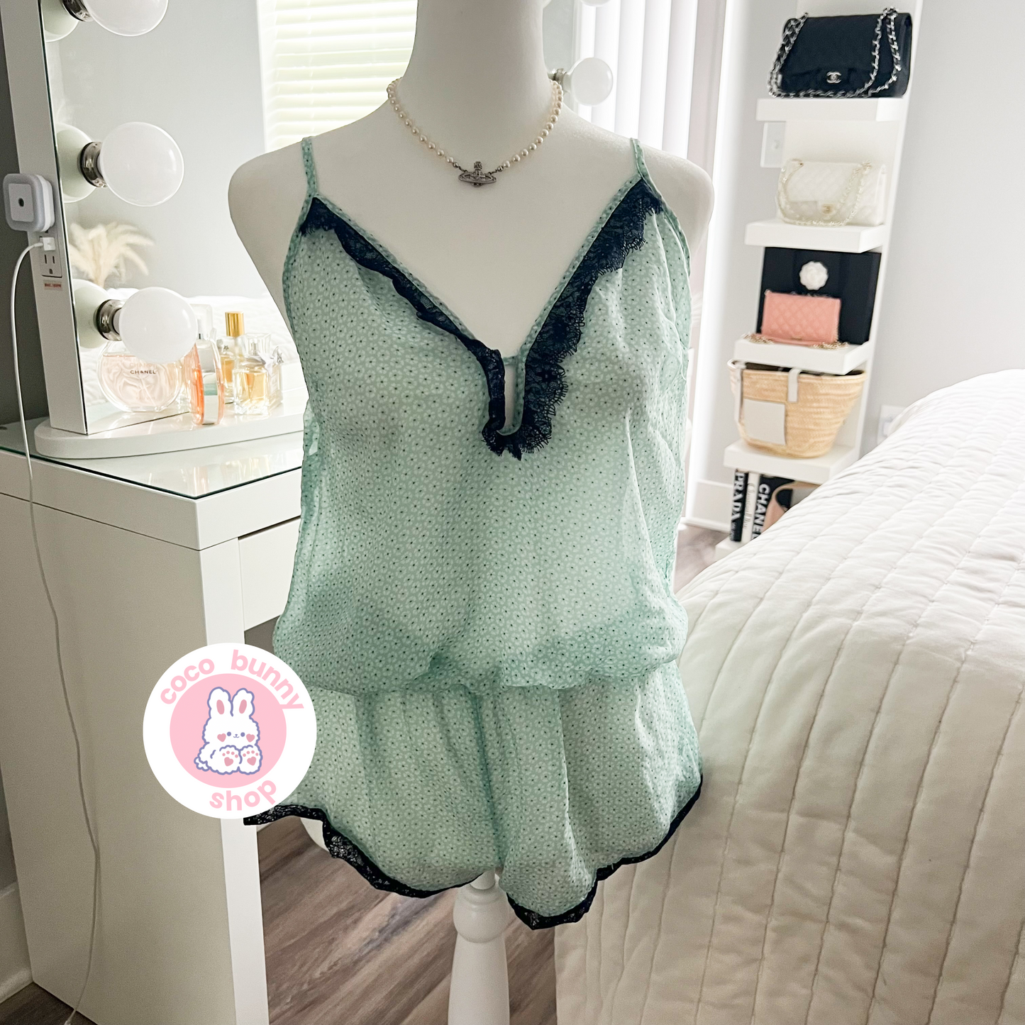 blue cotton candy cocktail romper