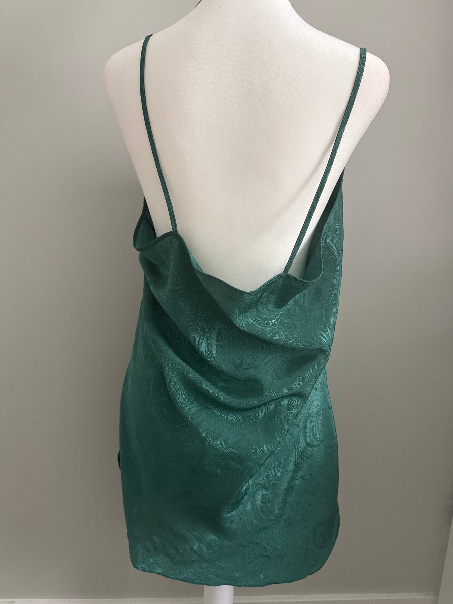 emerald old fashioned cocktail slip dress