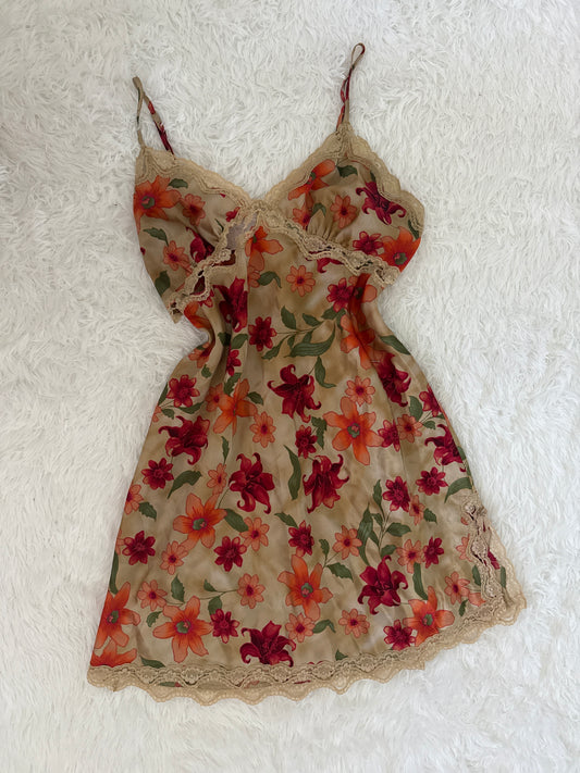 lily sangria slip dress