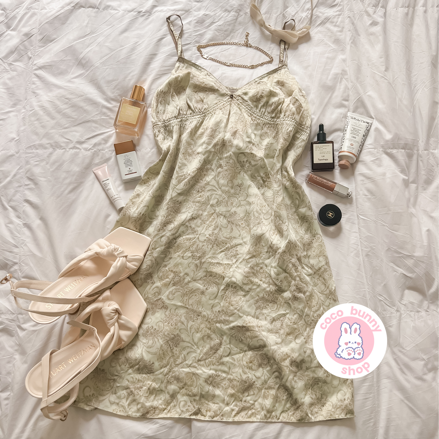 vintage victoria's secret paisley slip dress