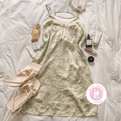 vintage victoria's secret paisley slip dress