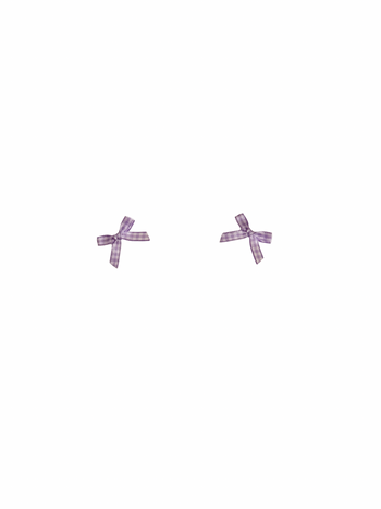 two bows on ears / purple