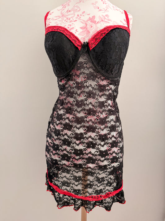 peppermint moon blast martini slip dress