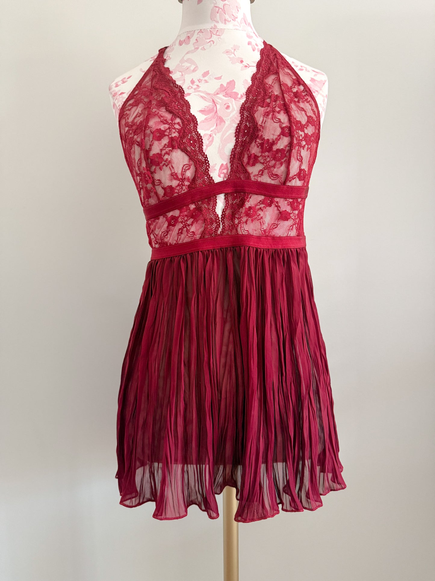 santorini berry surf colada slip dress