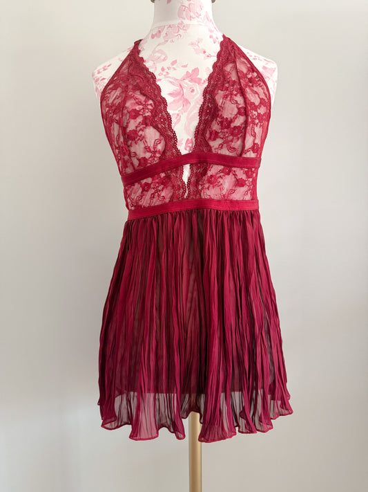santorini berry surf colada slip dress