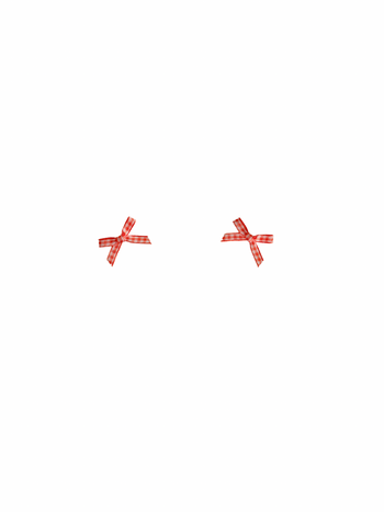 two bows on ears / orange
