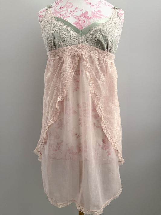 peach forest drizzle bellini babydoll