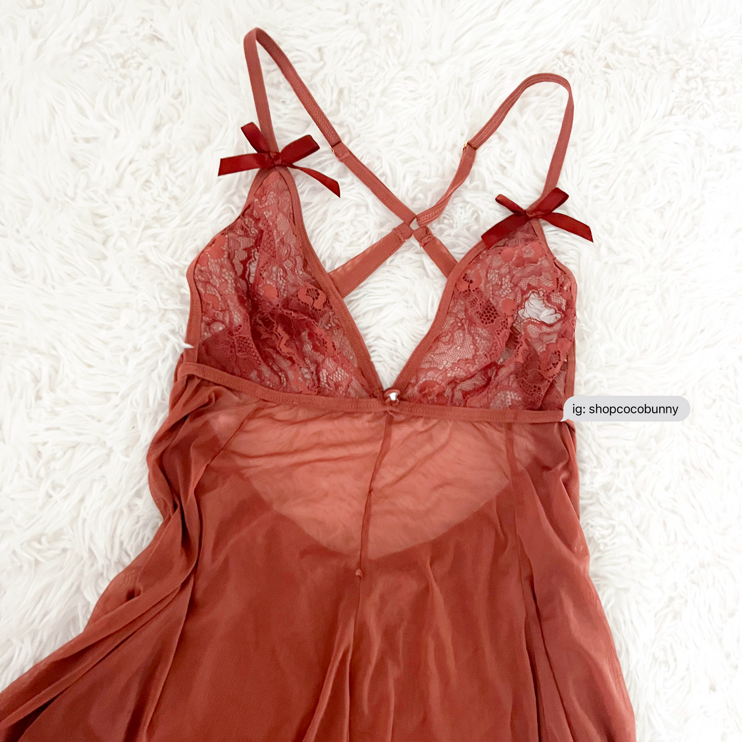 whimsical fairy brown bow lace slip dress