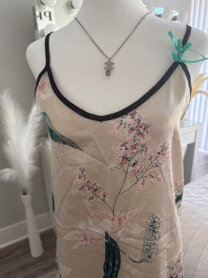 palm summer spritz cocktail slip dress