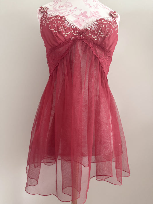 cherry amaro bloom cocktail slip dress