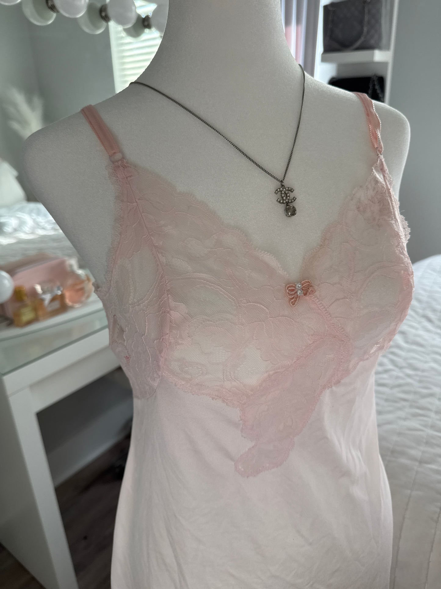 pink paloma cocktail slip dress