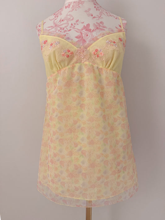 buttercream floral liqueur camisole