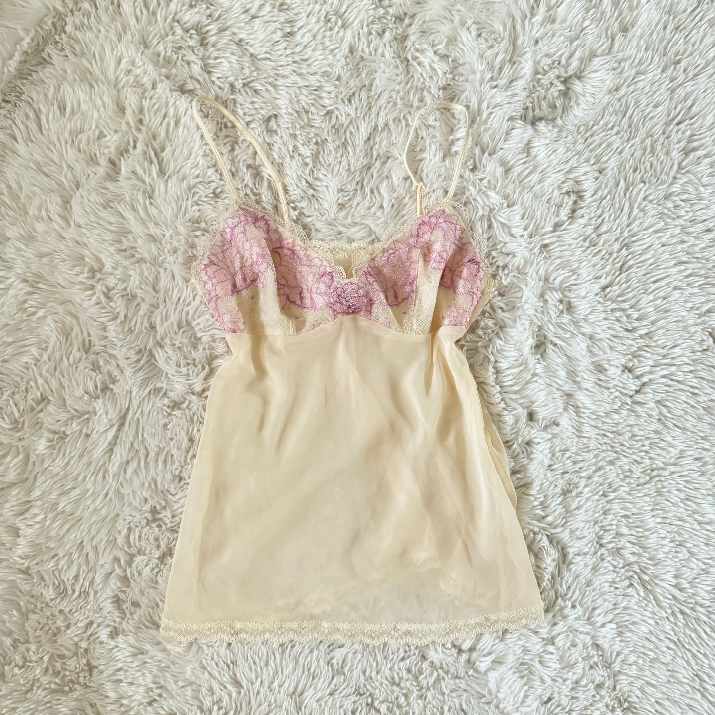 dandelion flower embroidery camisole