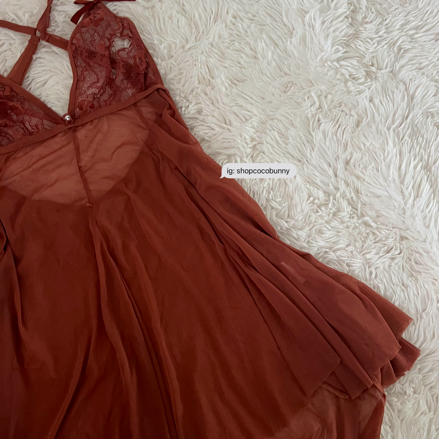 whimsical fairy brown bow lace slip dress