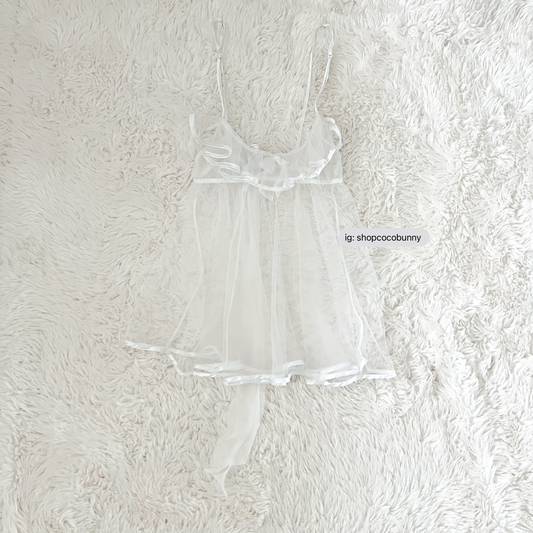 starline baby’s breath wedding ruffle slip dress