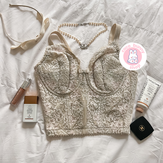 japanese brand my mode underwire lace corset