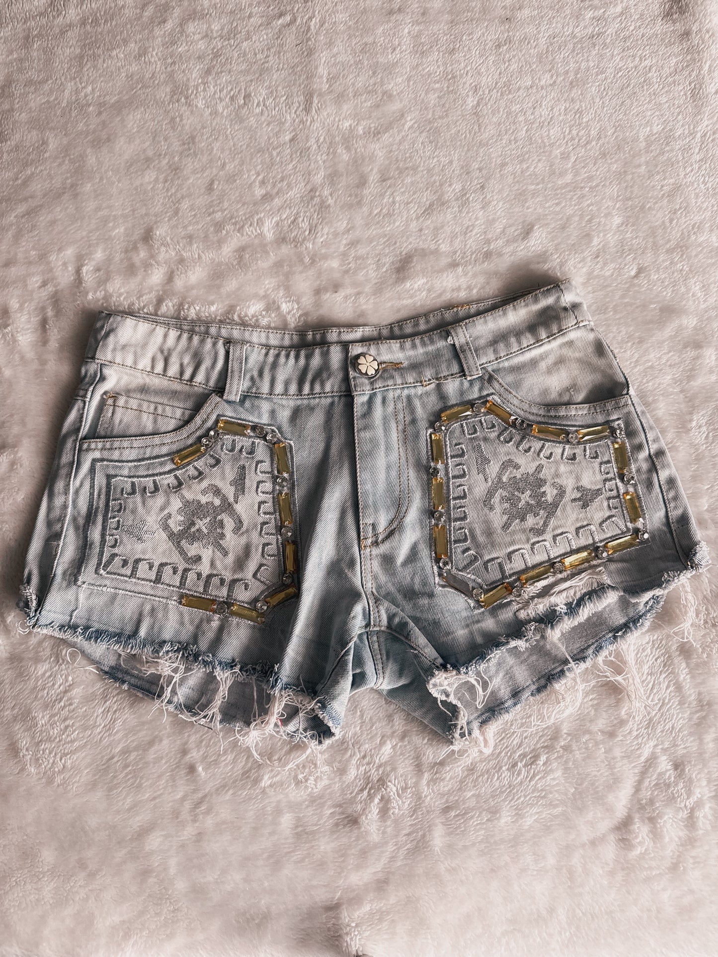 lovergirl wash bunny shorts