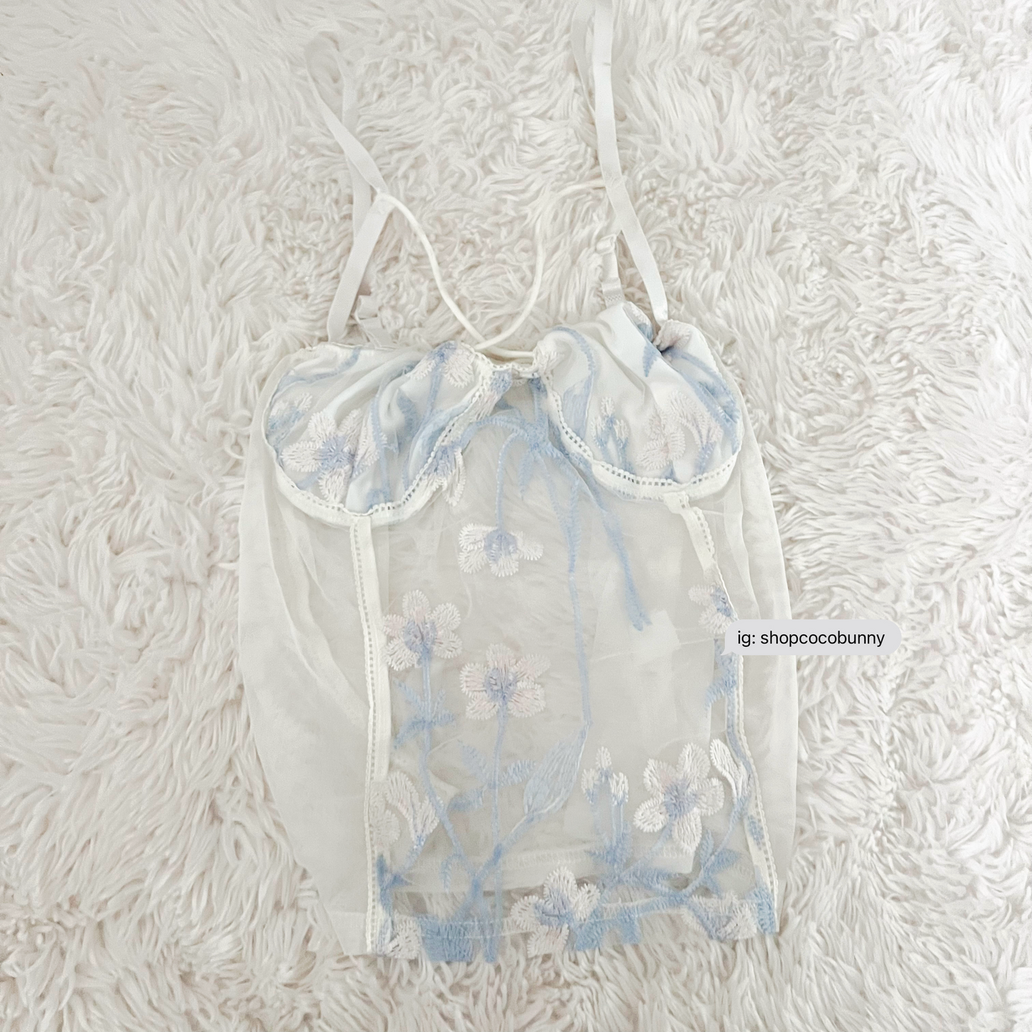 floral embroidery pastel camisole