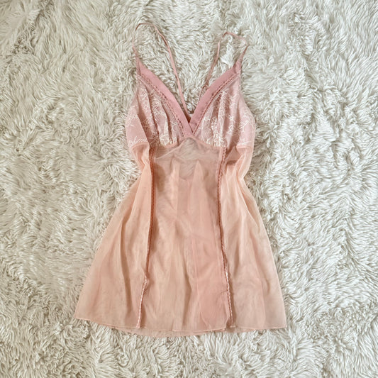 pink peony lace embroidery camisole