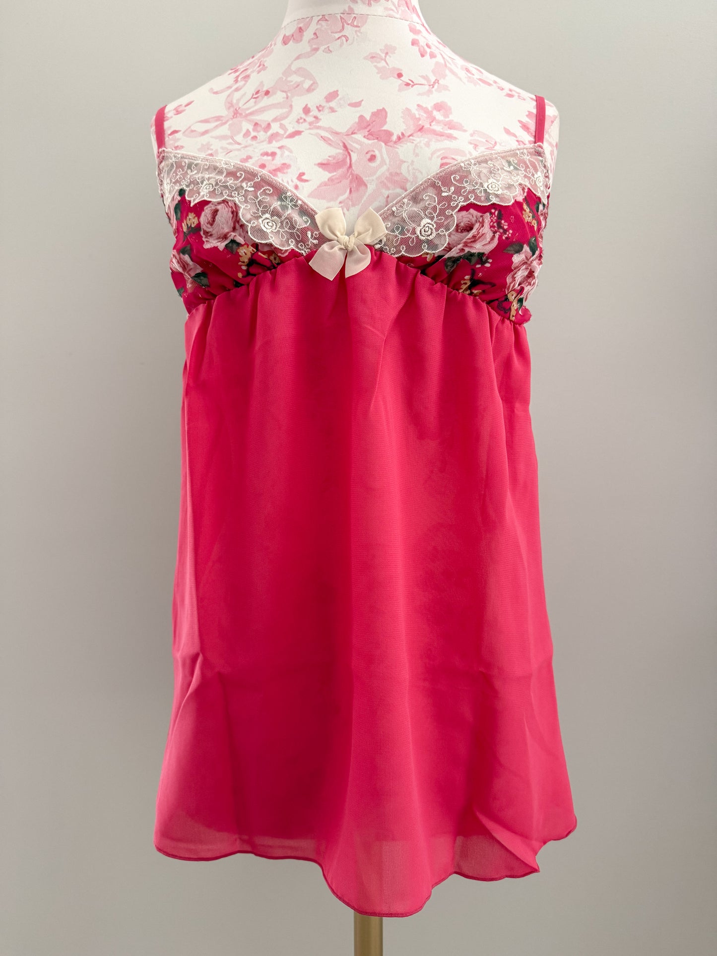 floral apple fizz martini babydoll