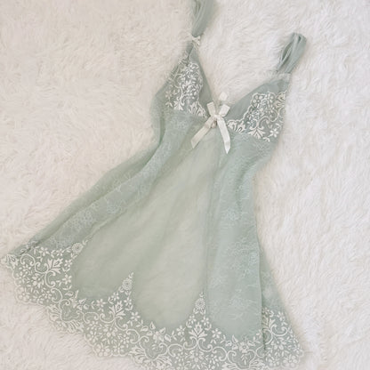 green apple berry martini slip dress