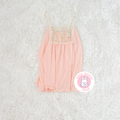 peachy lace bustier sheer camisole