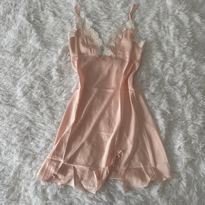 pink strawberry cream daiquiri slip dress