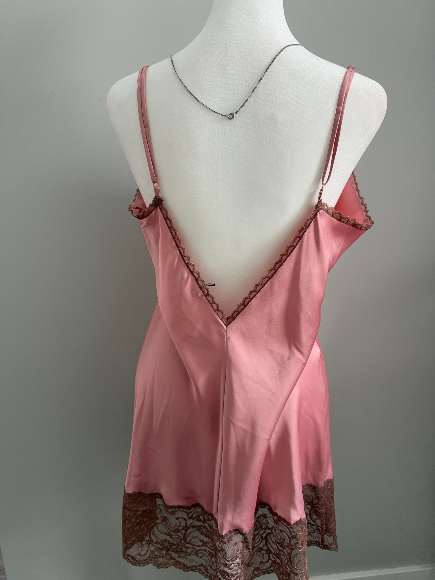 rose mocha martini slip dress