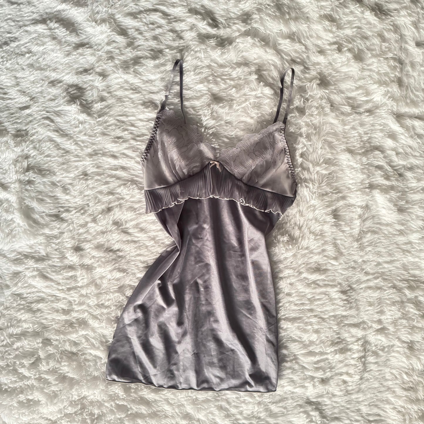 mermaid ruffle cocktail slip dress