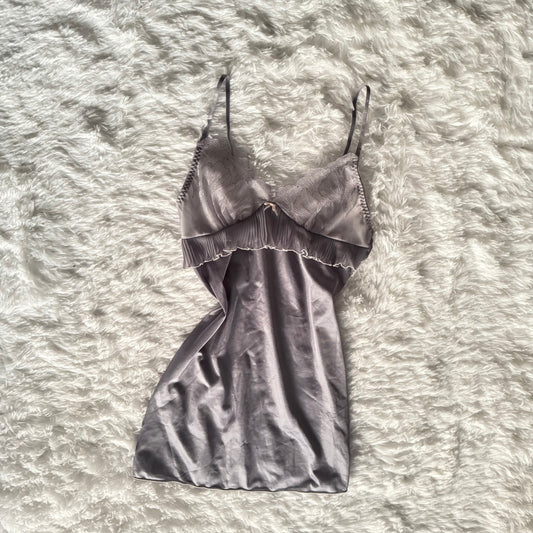 mermaid ruffle cocktail slip dress