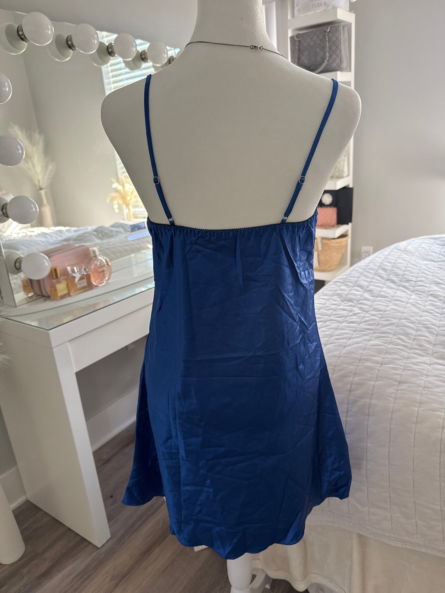 blueberry mint manhattan slip dress