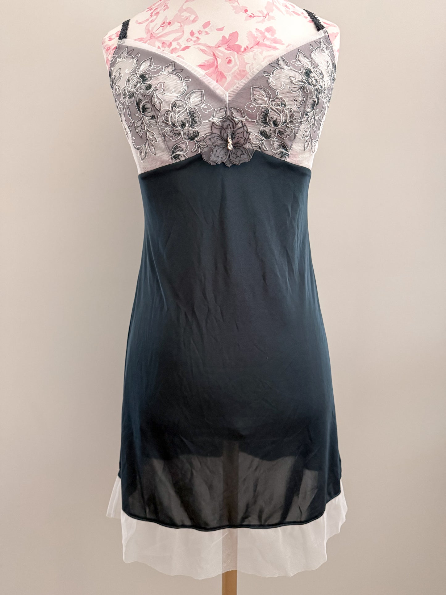 midnight blue ripple martini babydoll