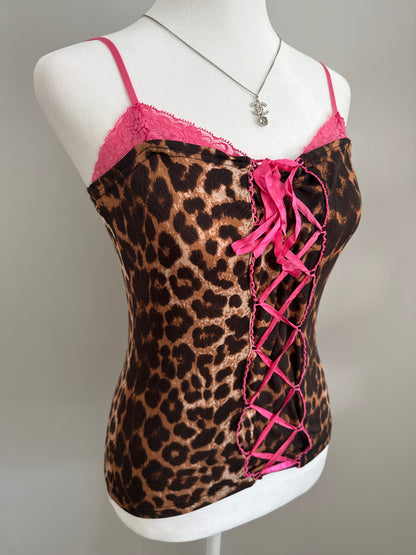 strawberry leopard martini camisole