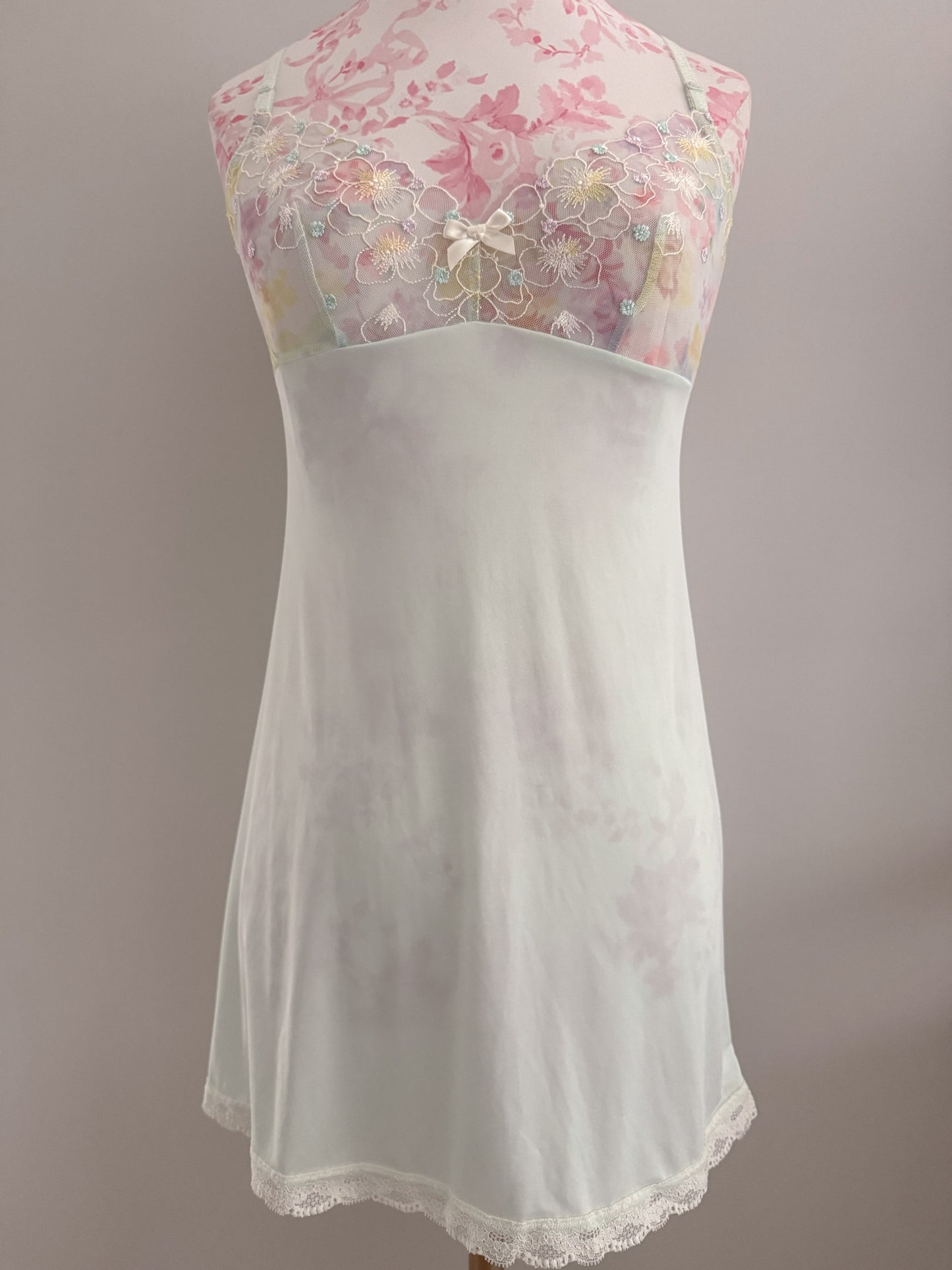 winter mint cloud martini babydoll