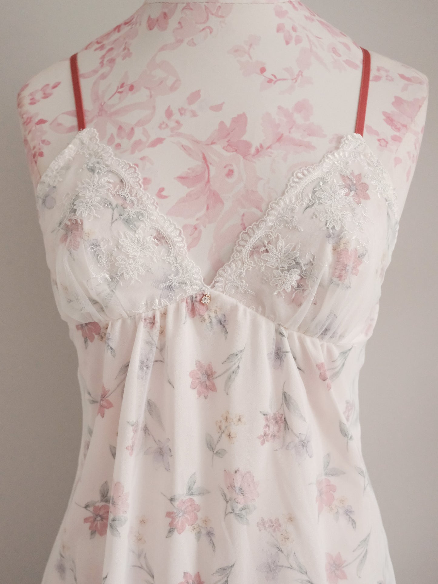 coconut floral sorbet slip