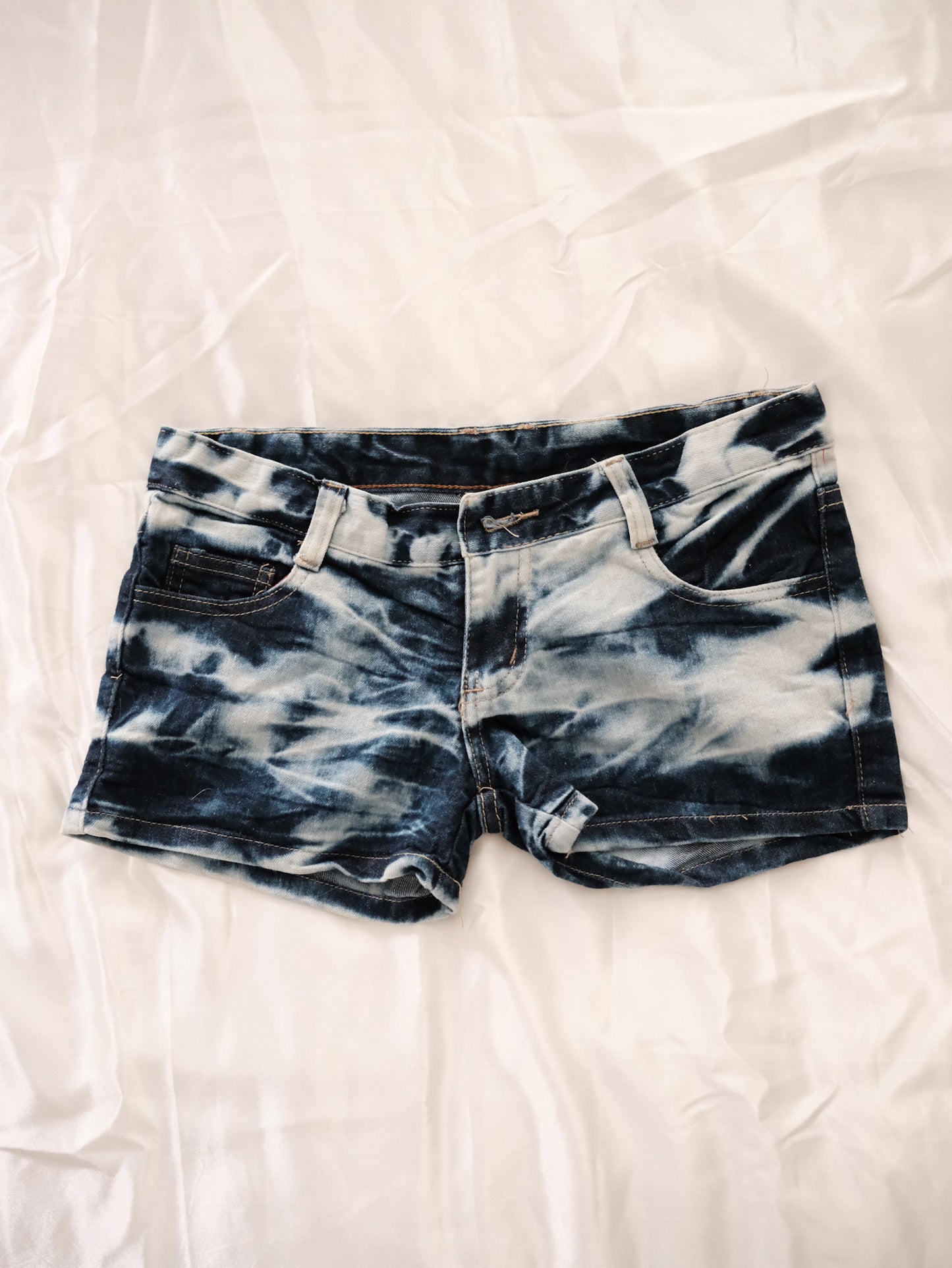 tie die tease bunny shorts