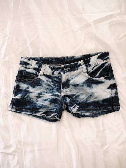 tie die tease bunny shorts