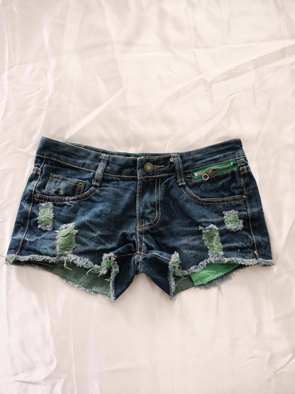 green apple slushie bunny shorts