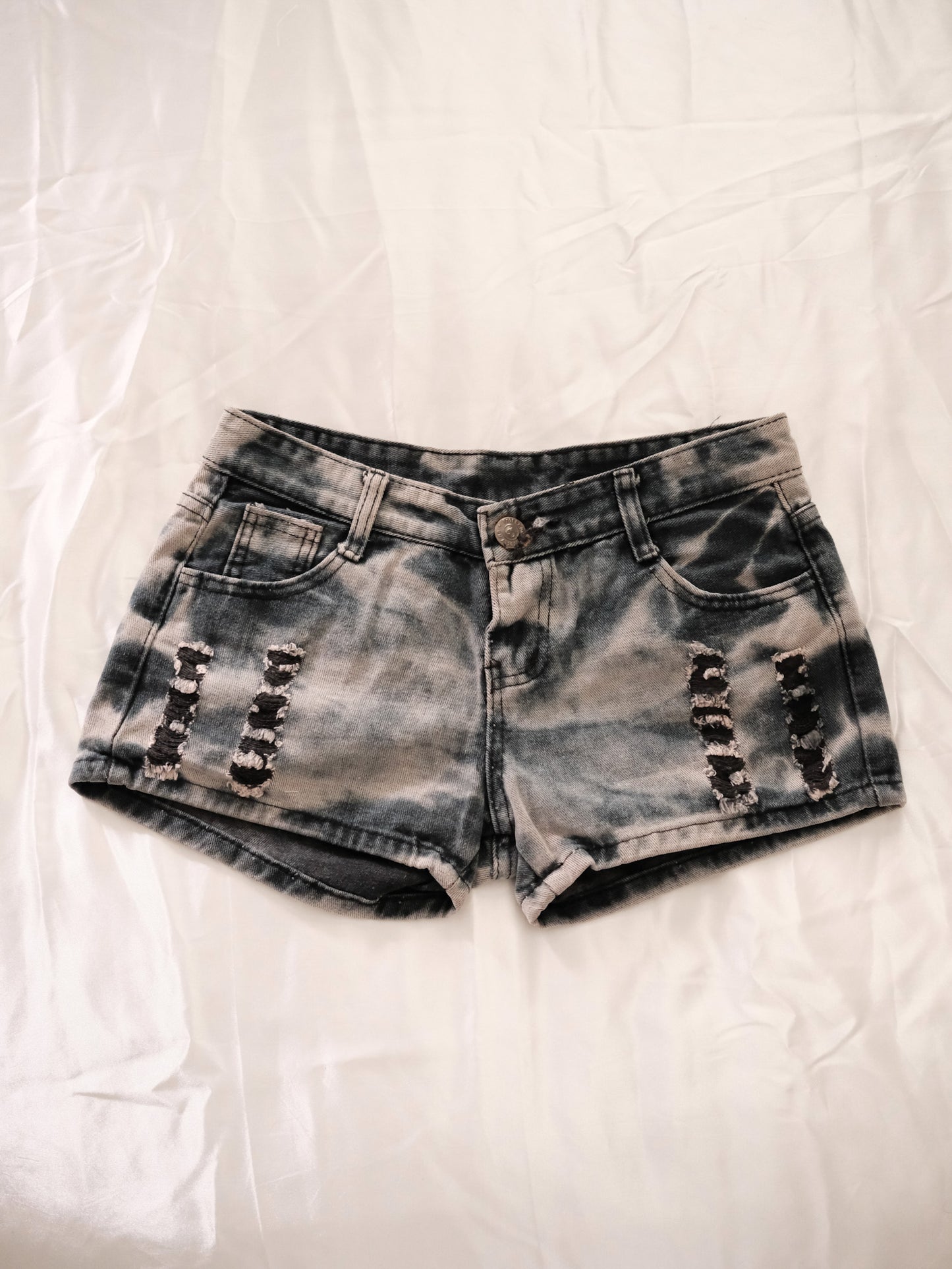 charcoal cherry bunny shorts