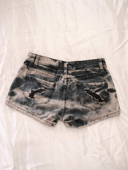 charcoal cherry bunny shorts