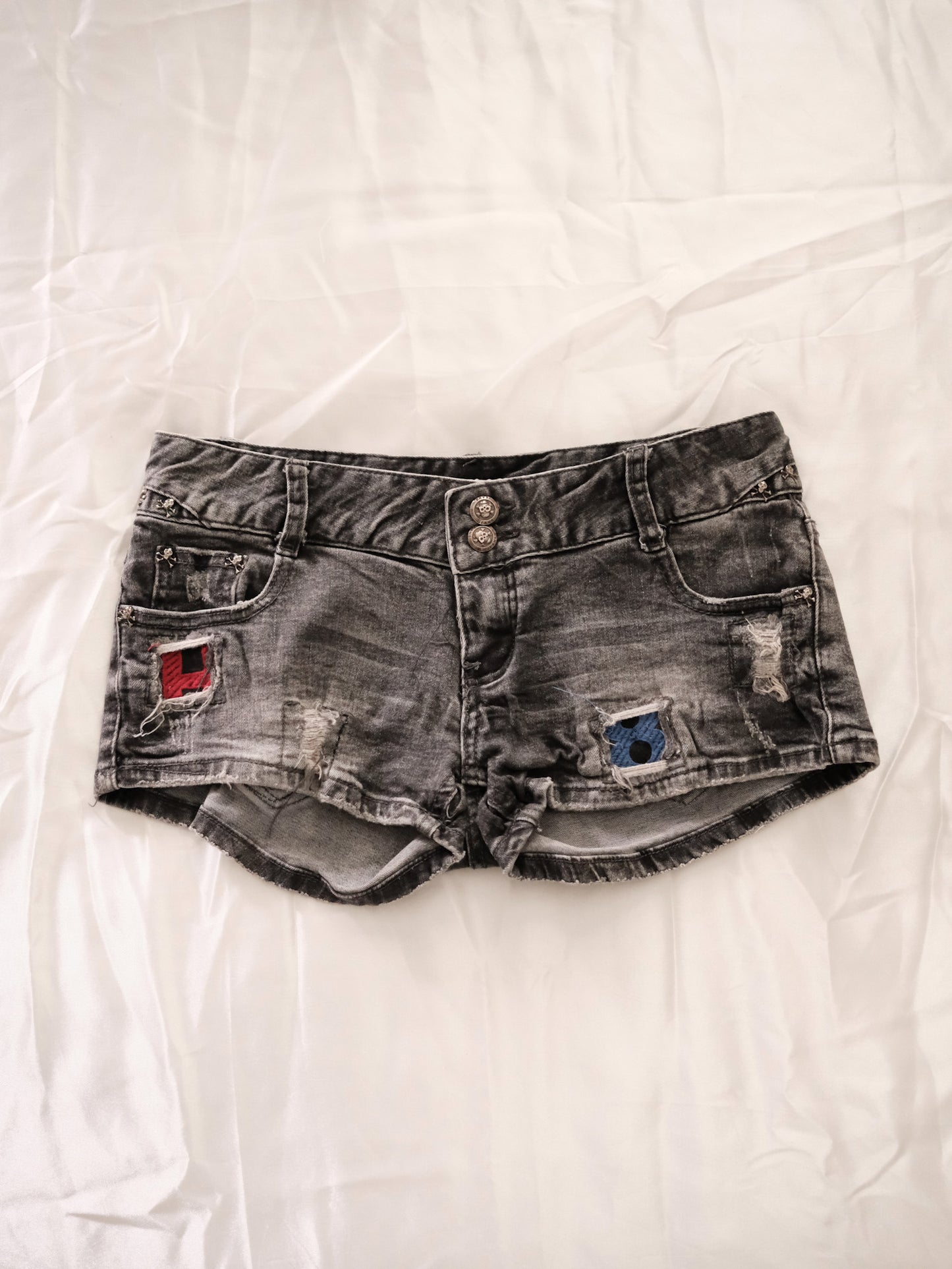 patchwork princess bunny shorts