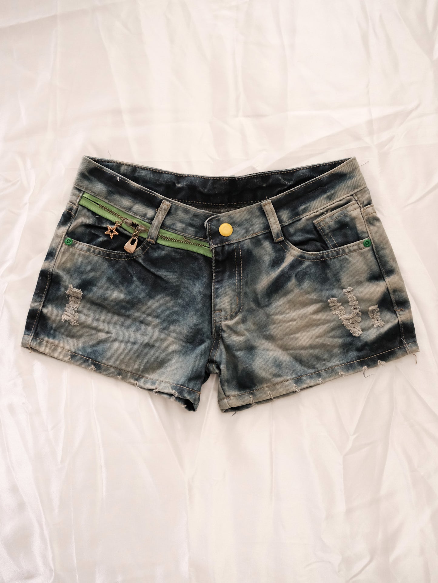 neon lime bunny shorts