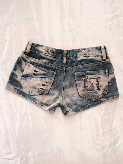 distressed darling bunny shorts